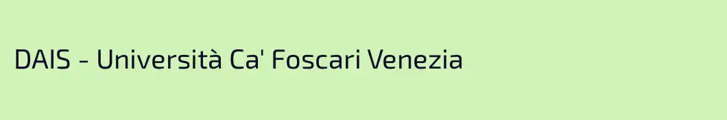 DAIS - Università Ca' Foscari Venezia